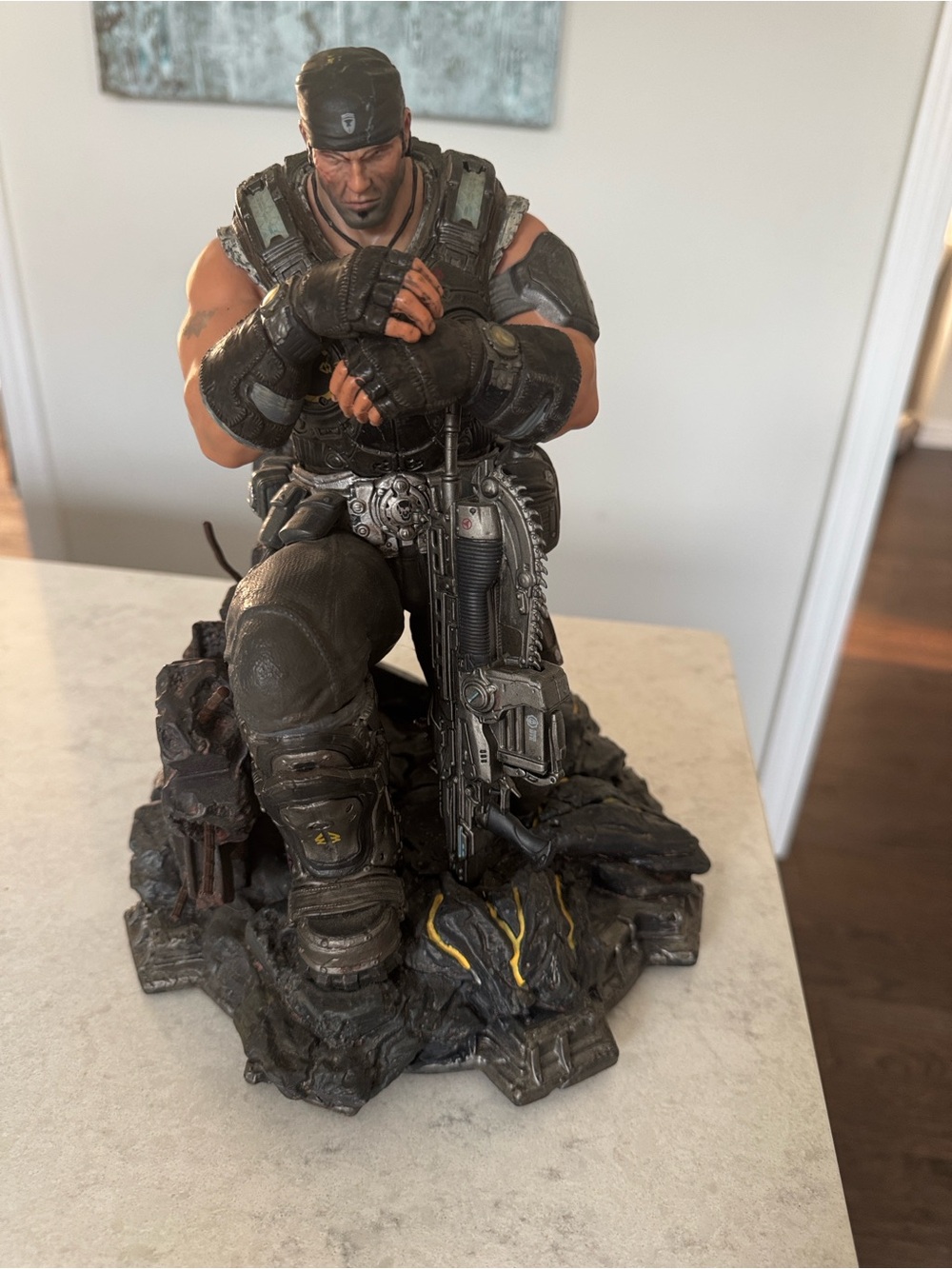 Gears of War 3 Marcus Fenix Resin Statue - GOW collectible Xbox video game art